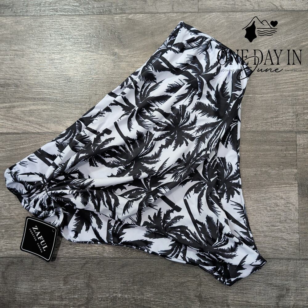 Zaful High Waist Tropical Bikini Bottom Size 2XL